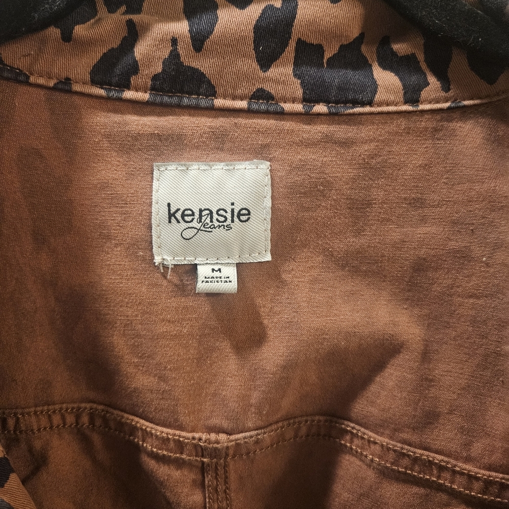 Kensie Leopard Print Utility Jacket - image 3